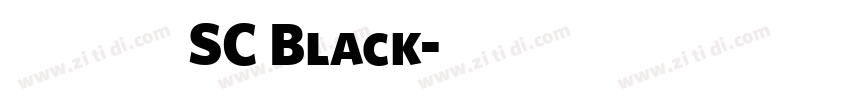 狮尾简中宋体SC Black字体转换